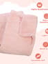 Pink Double Layered Blanket with Embossed Printing